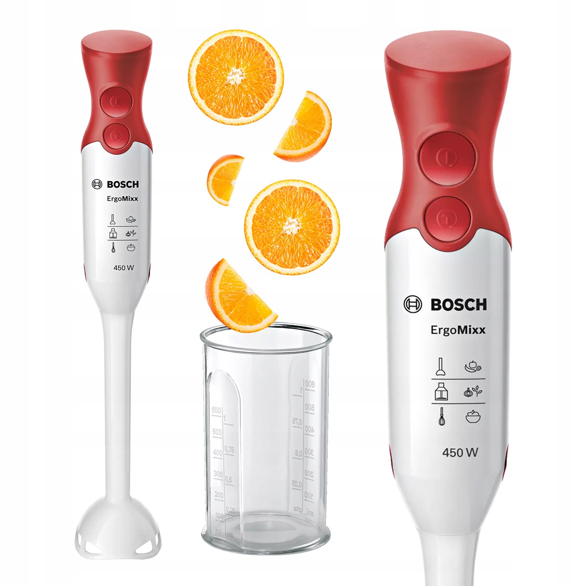 Tyčový mixér Bosch ErgoMixx MSM 64010 s příkonem 450W a nádobou
