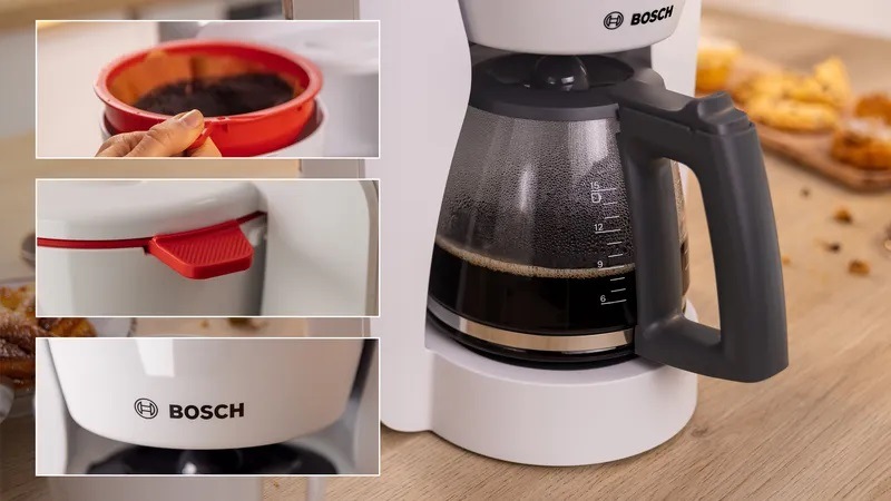 Výklopný držák filtru překapávače Bosch TKA2M111