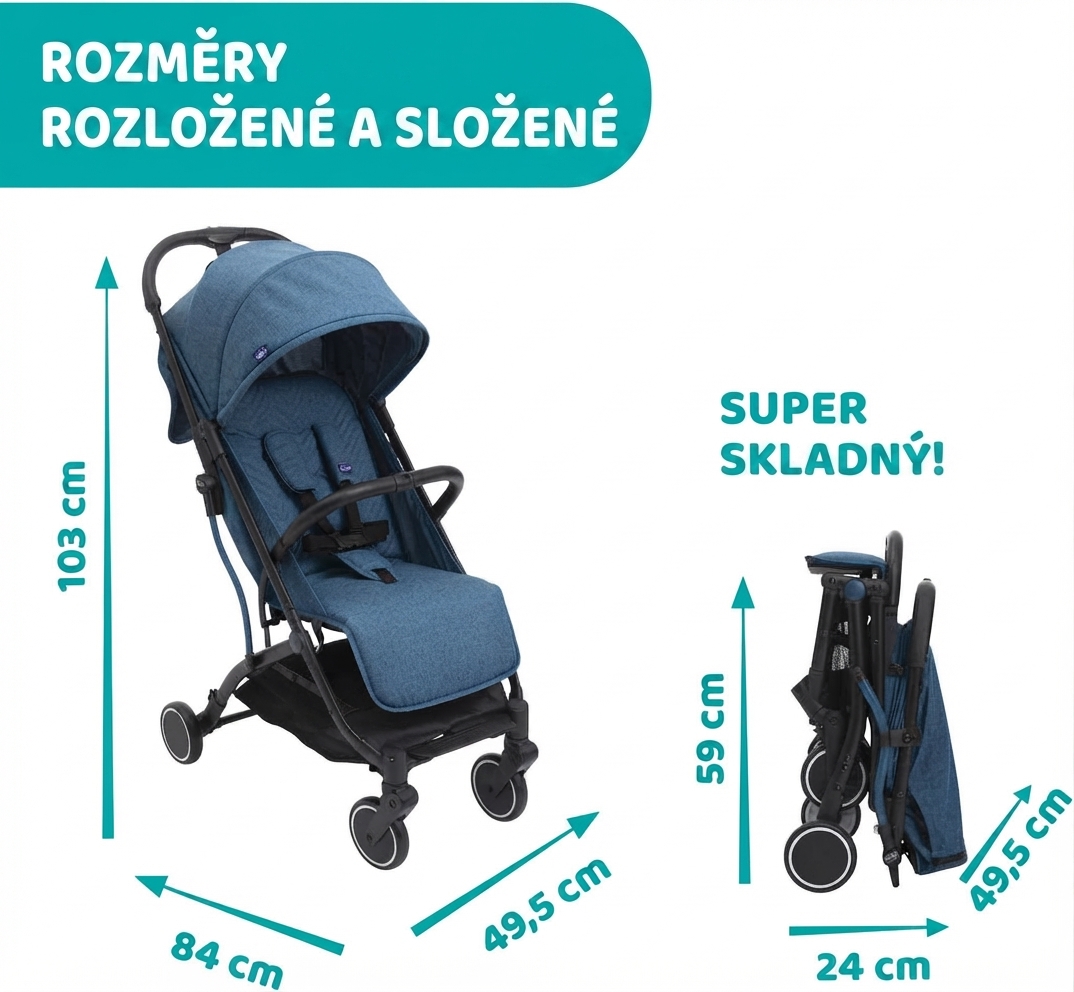Značkový detail - Sportovní kočárek Chicco Trolley Me Značka Chicco
