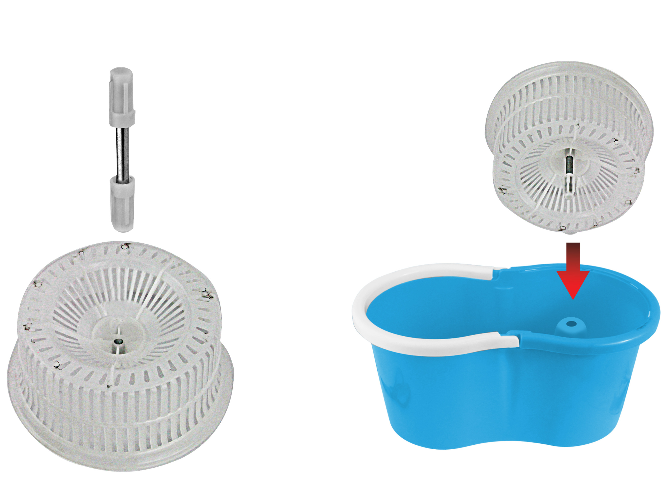 Druh kbelík a rotační mop - Rotační mop Esperanza Perfect Clean EHS005