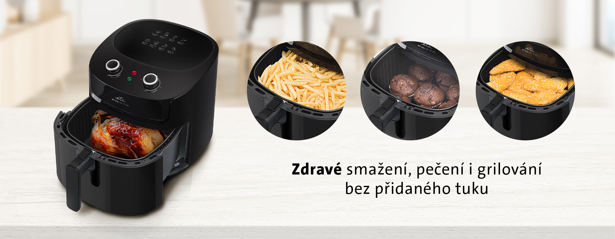 Horkovzdušná fritéza ETA Fritta na kuchyňské lince