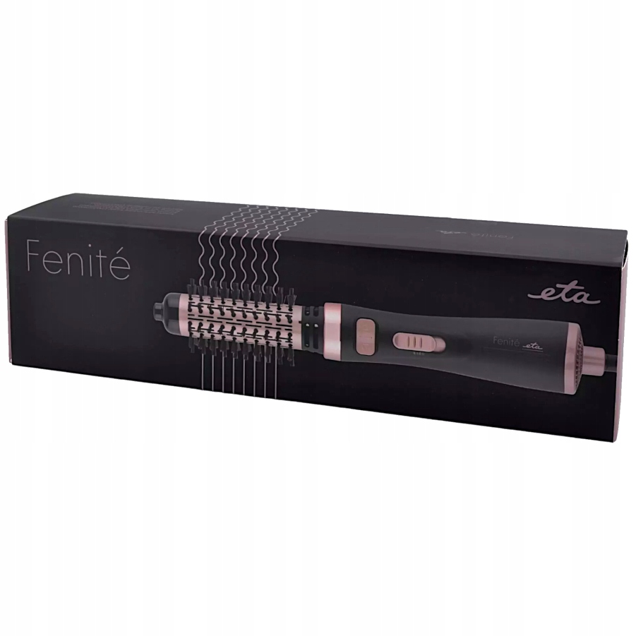 Rotační kulmofén ETA Fenité Black, 632290020 Ionizace 38 a 50 mm Průměr kulmy 38.5 mm