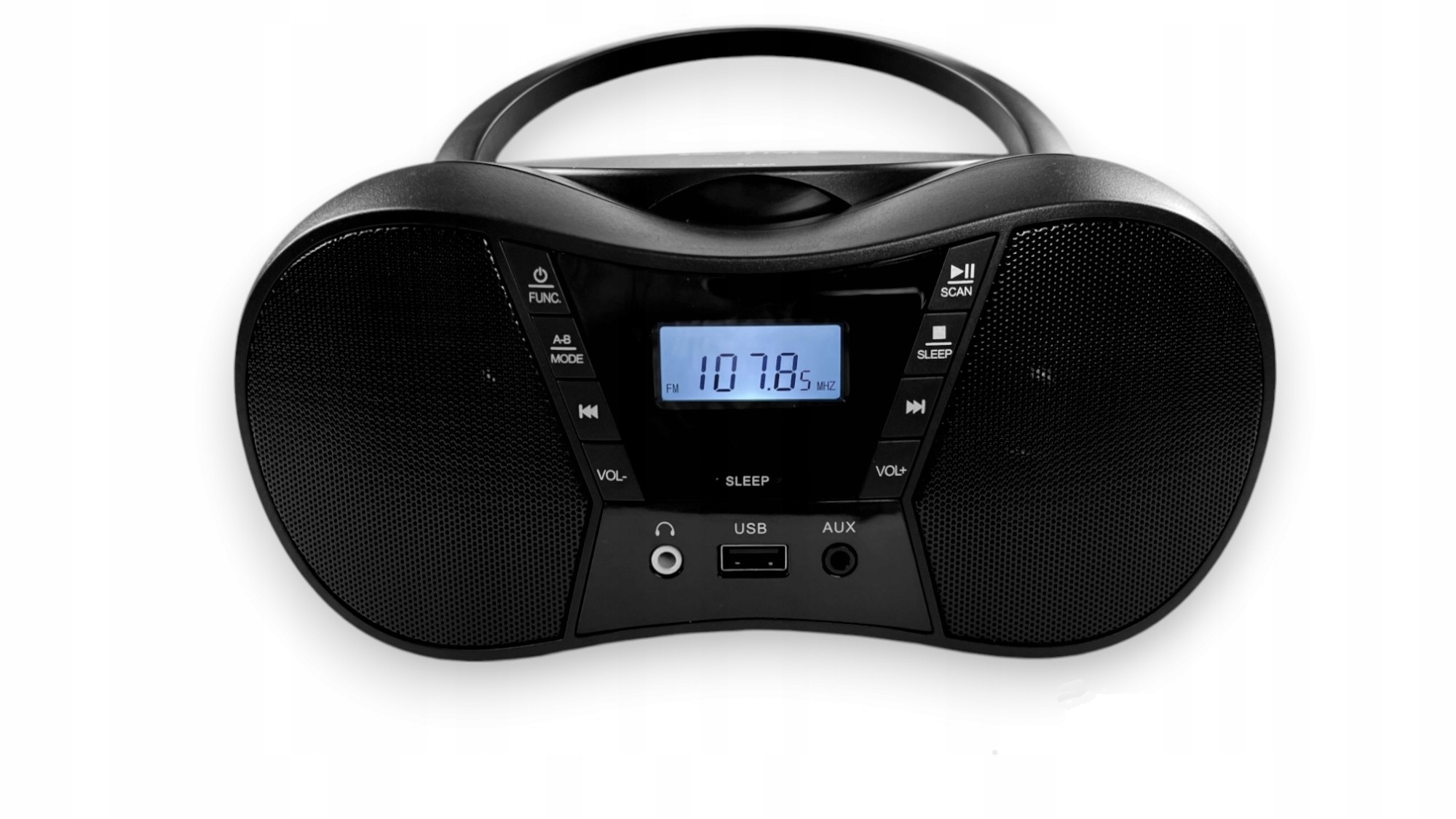 Boční a vrchní pohled na přenosný radiopřijímač Eltra Lila 2