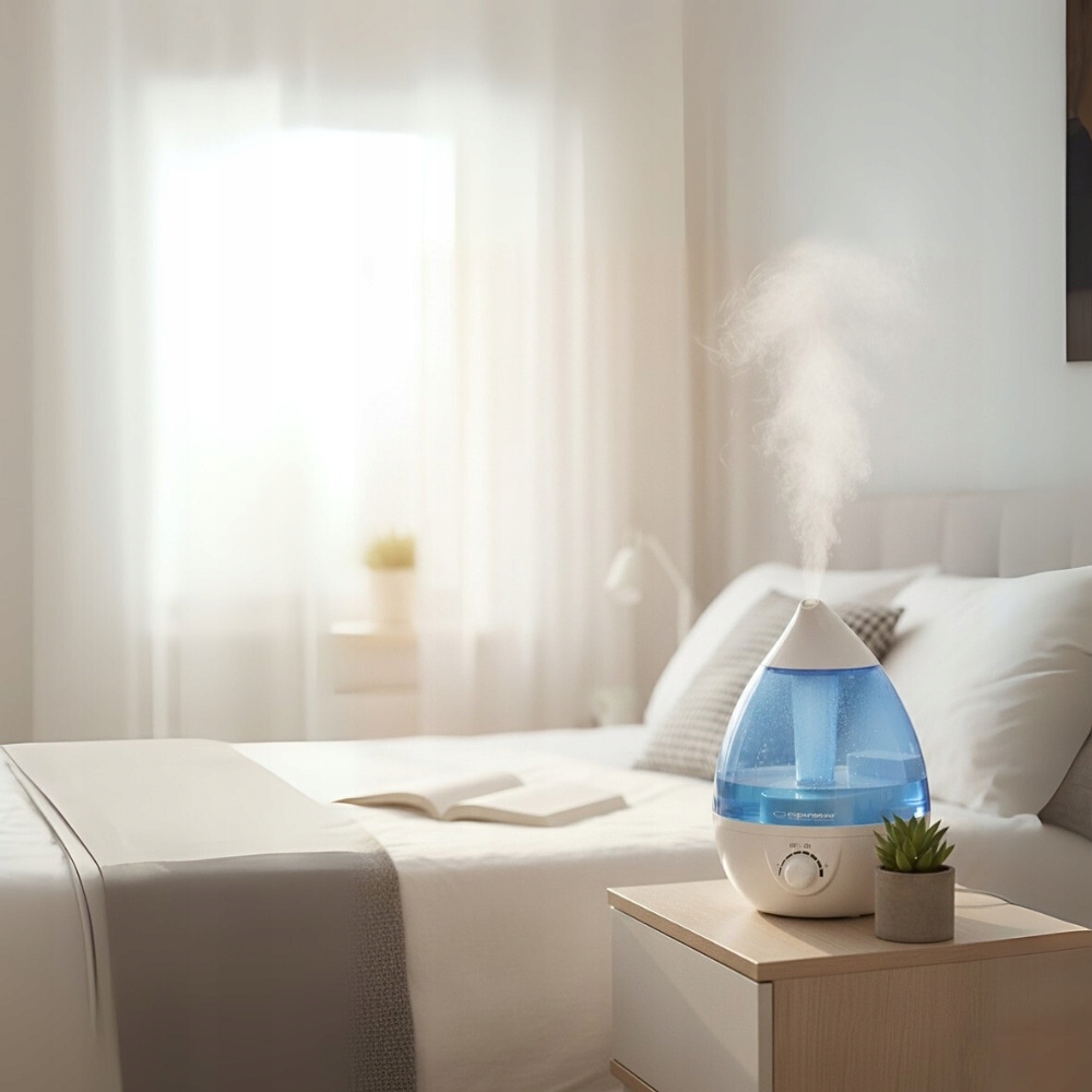 Elegantní modrobílé provedení zvlhčovače Esperanza Cool Vapor