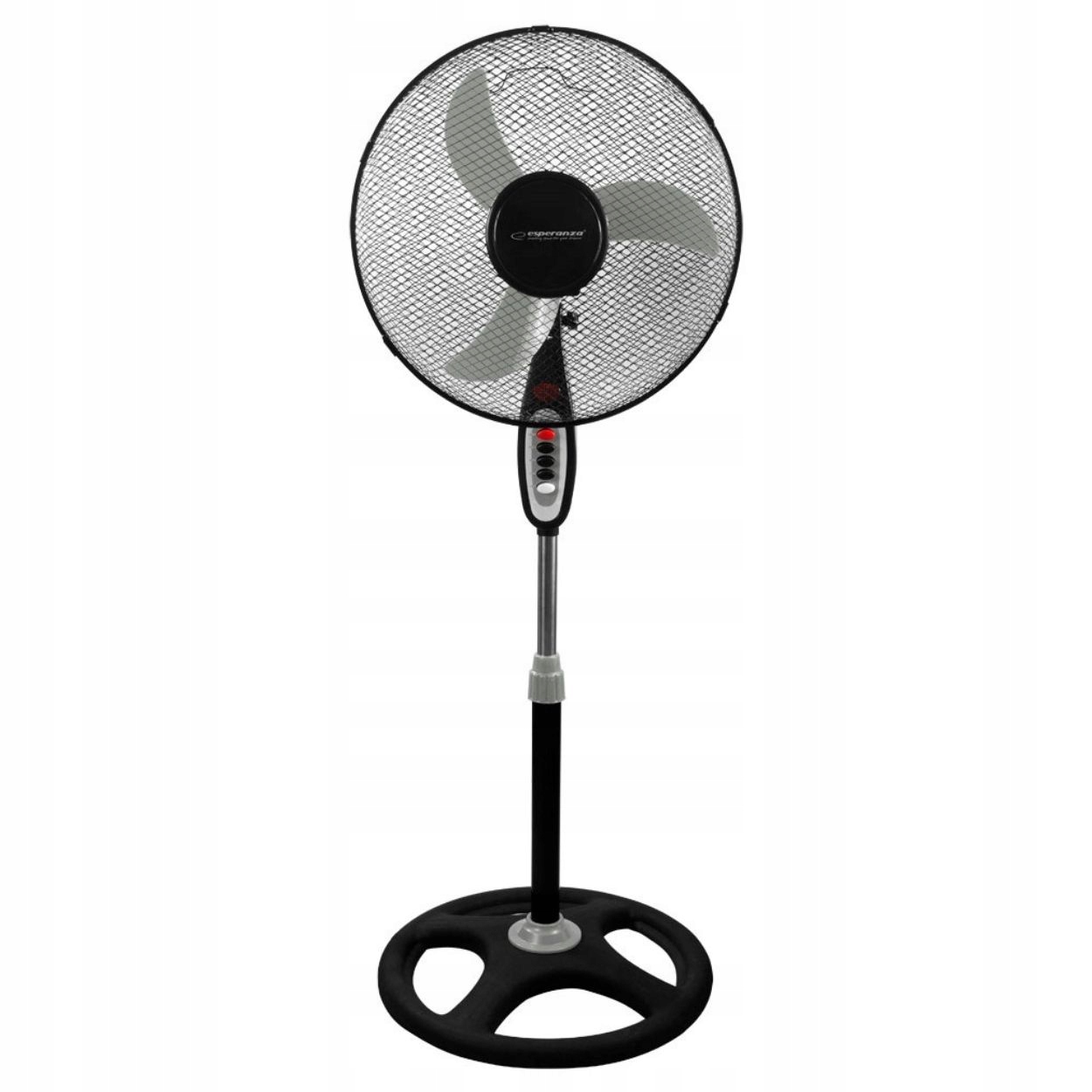 Výkonný stojanový ventilátor Esperanza TYPHOON EHF002KE v elegantním černém provedení