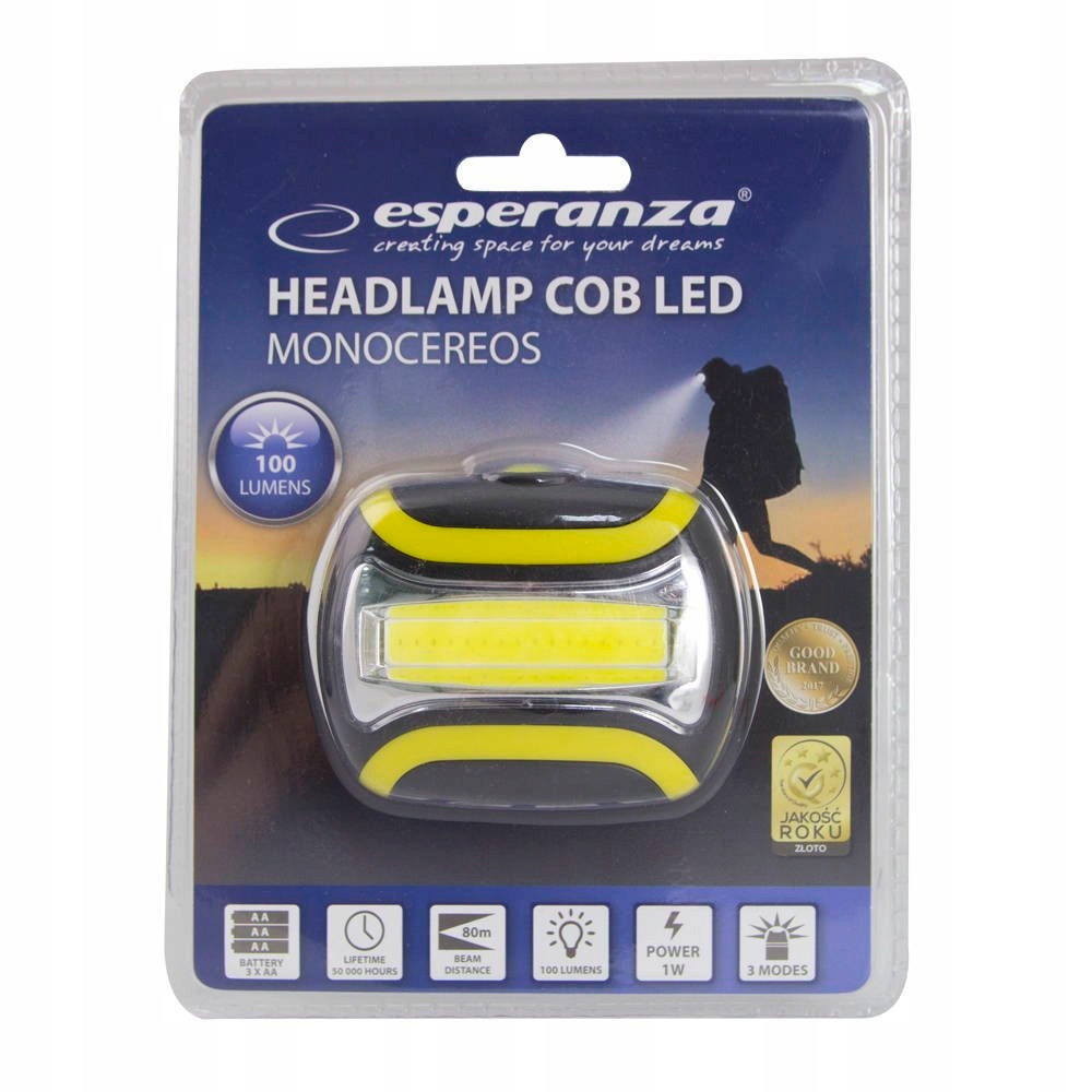 Model čelovky Esperanza Monoceros EOT032 v detailu
