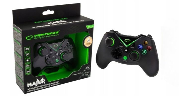 Bezdrátový herní ovladač Esperanza Major EGG112K pro PC a PS3