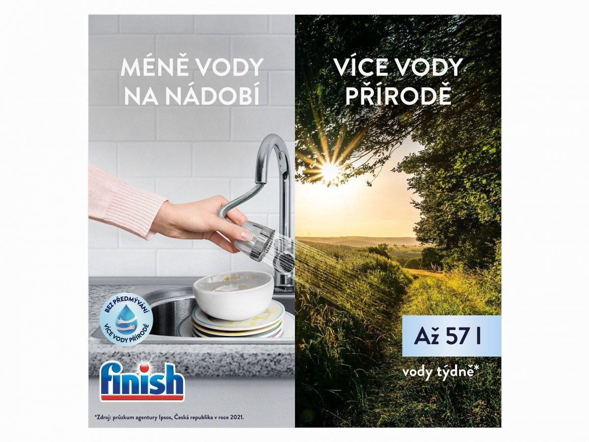 Úspora vody a ekologické mytí - Tablety do myčky Finish Quantum Ultimate Pro Lemon 80 ks