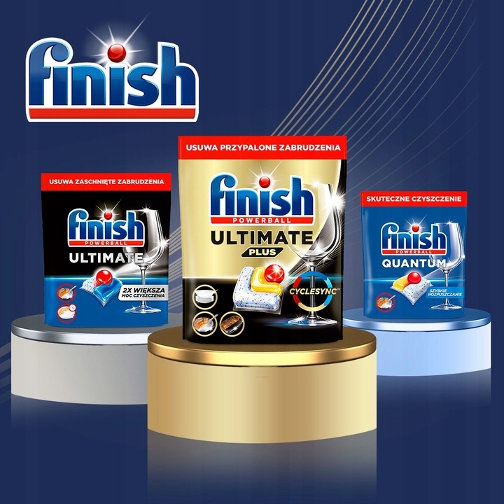 Detail tříkomorové kapsle Finish Ultimate Plus s gelovou složkou