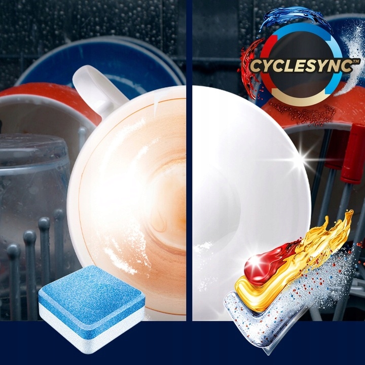 Detailní pohled na uvolňování Powerballu z kapsle Finish