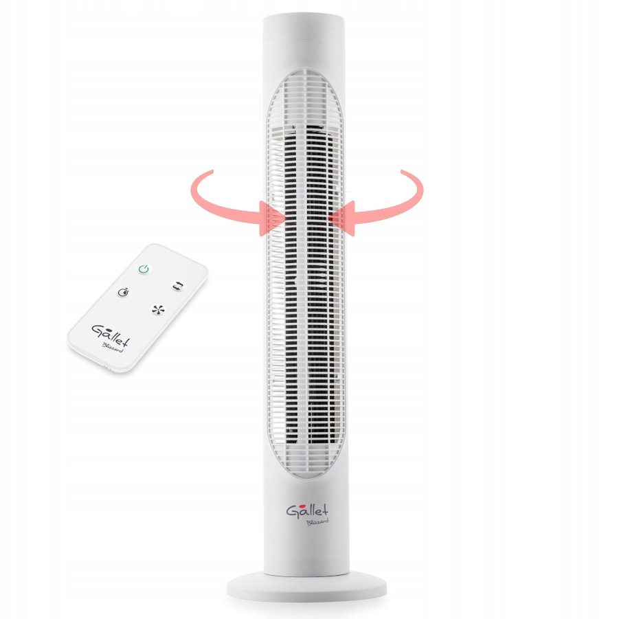 Sloupový ventilátor Gallet Blizzard v originálním balení s příslušenstvím