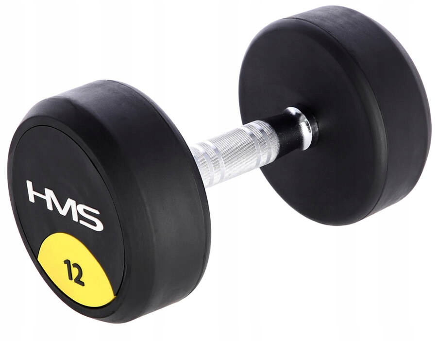 HMS Chromovaná činka, pogumovaná, Závaží pro trénink a cvičení, 12 kg Značka HMS – HMS HG PRO 12 kg