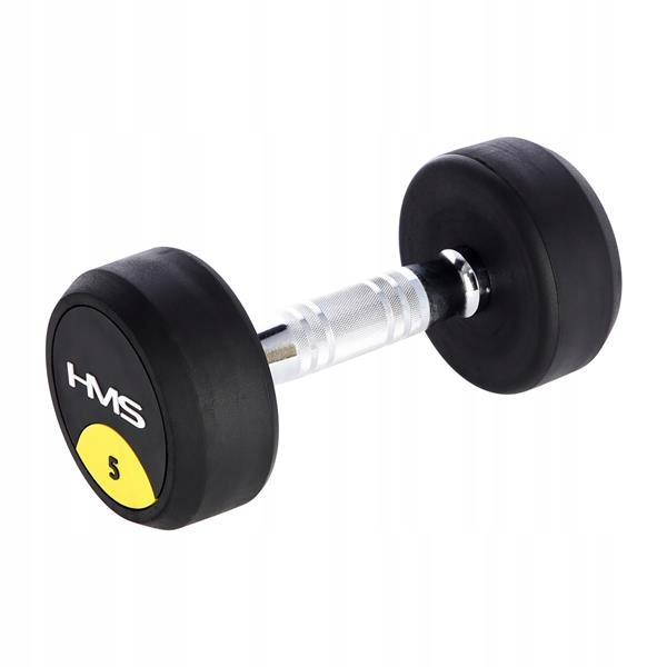 HMS HG Pro 5 Kg pogumovaná činka – Jednoruční činka HMS HG PRO 5 kg
