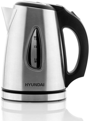 Kompaktní nerezová rychlovarná konvice Hyundai VK118 s elegantním designem