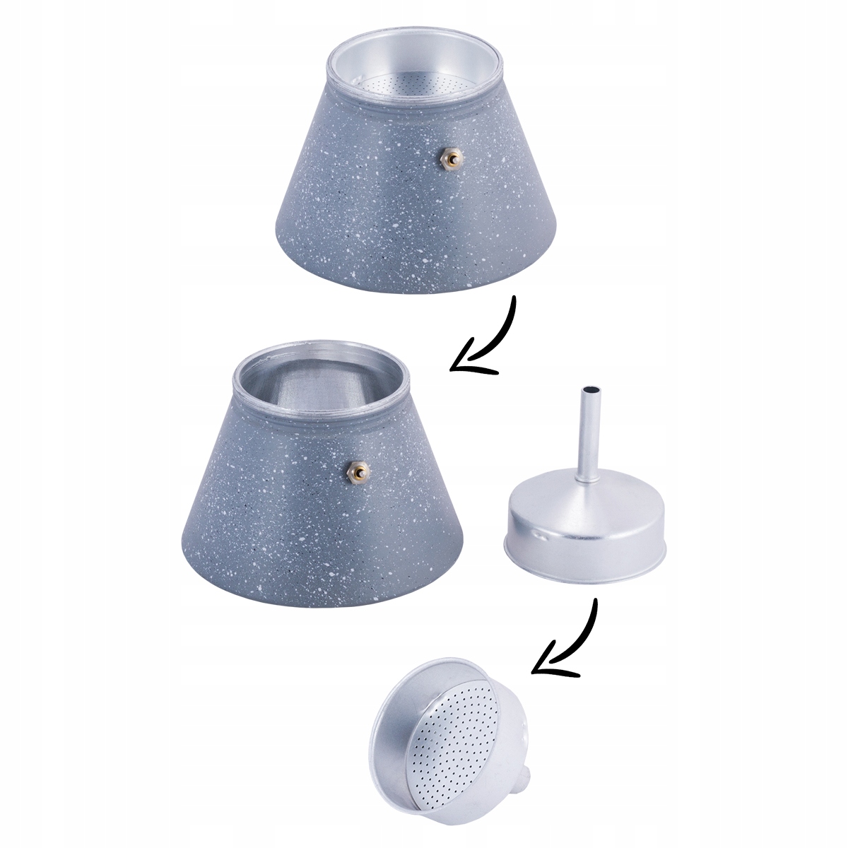 Produktová řada moka konvic Kamille KM-2519GR