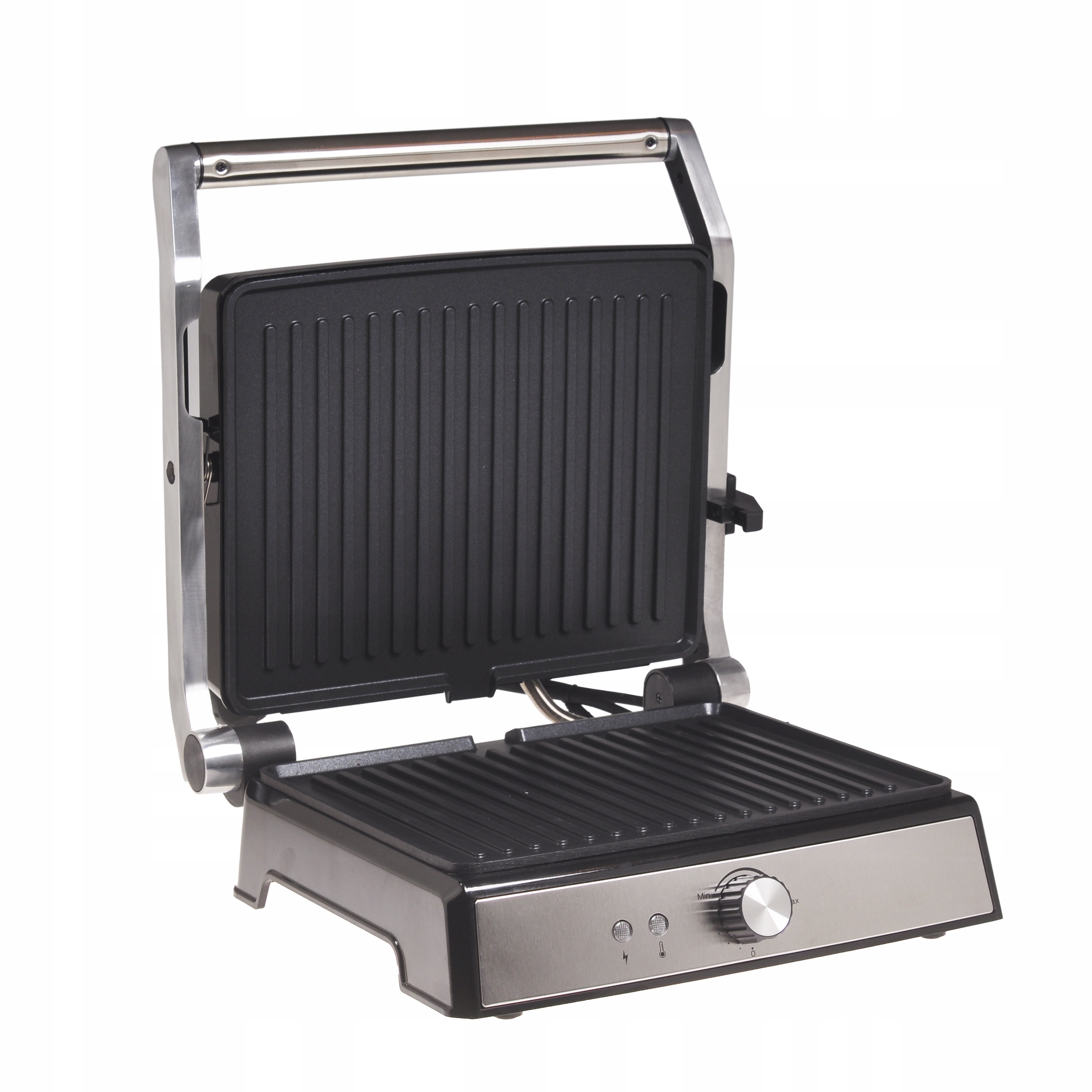 Elektrický kontaktní gril Kamille KM-6706 v nerezovém provedení