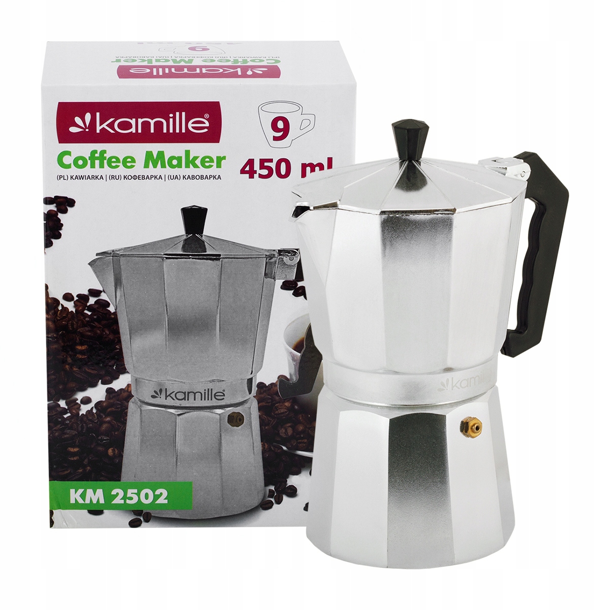 Celkový pohled na moka konvici Kamille 2502 0,45 l