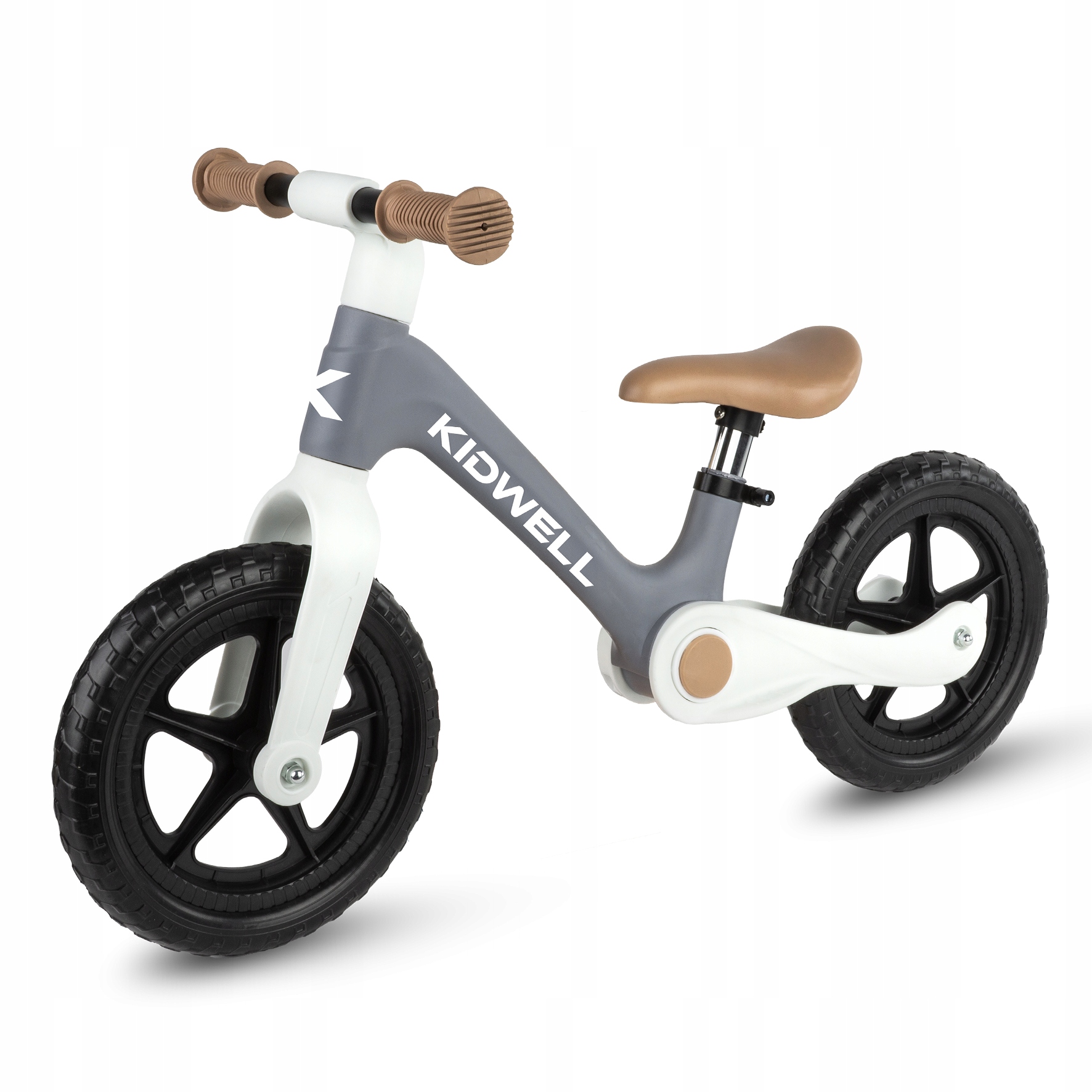 Šedé skládací odrážedlo Kidwell FLEX pro dvouleté děti