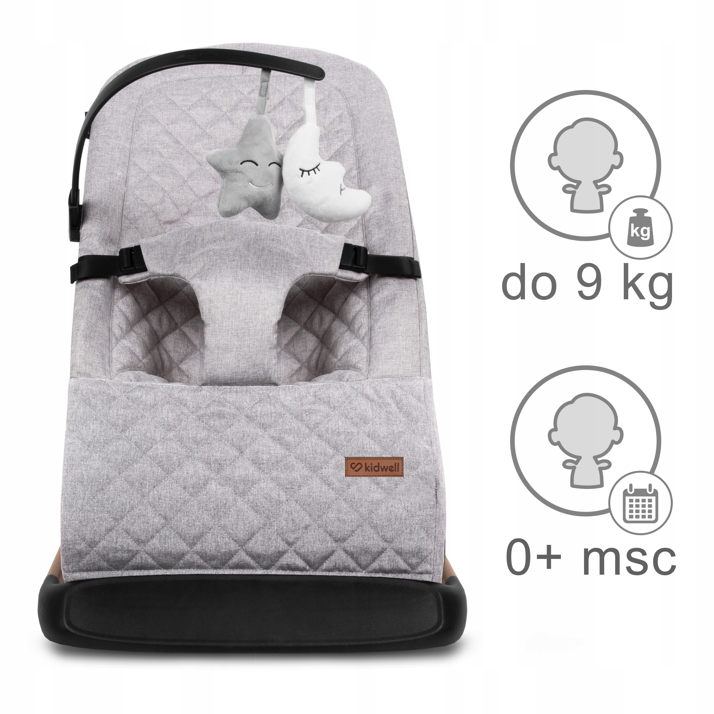 Detailní pohled na elegantní design konstrukce lehátka s imitací dřeva