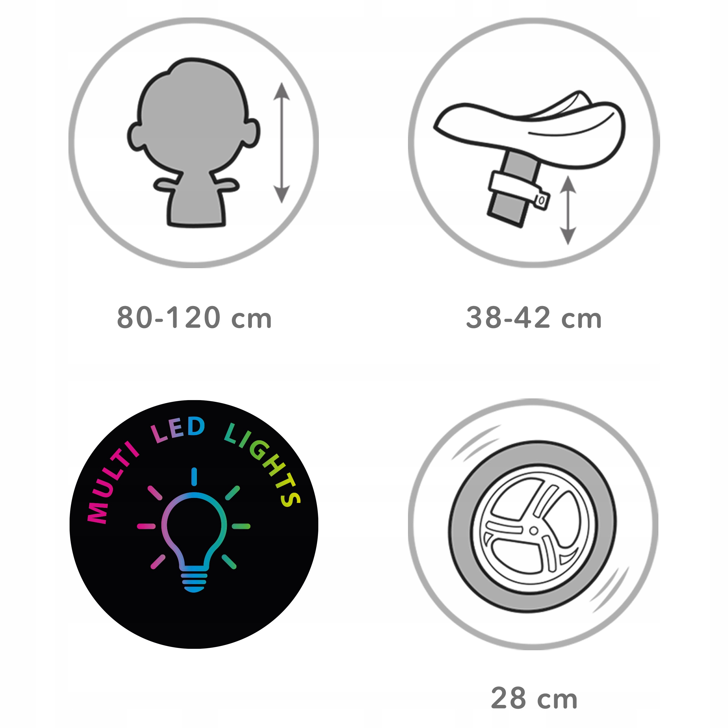 Protiskluzové rukojeti a pohodlné sedlo odrážedla Kidwell Suno Pink