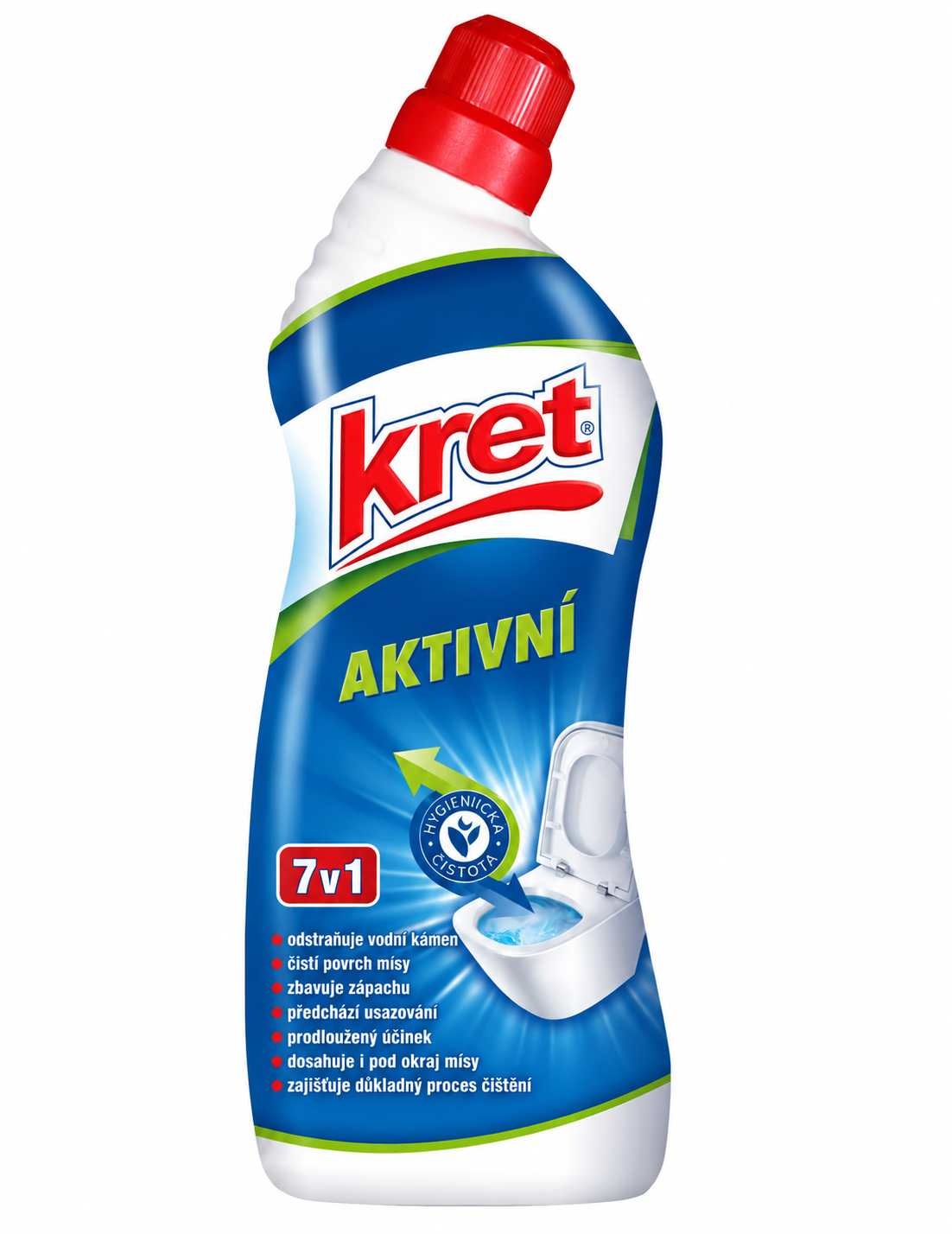 Kret Active 7v1 toaletní gel s chlorem 750 g modrý