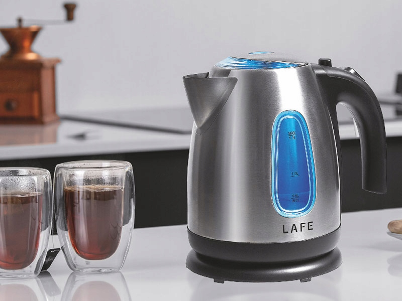 Nerezová bezdrátová rychlovarná konvice LAFE INOX 1,7 l