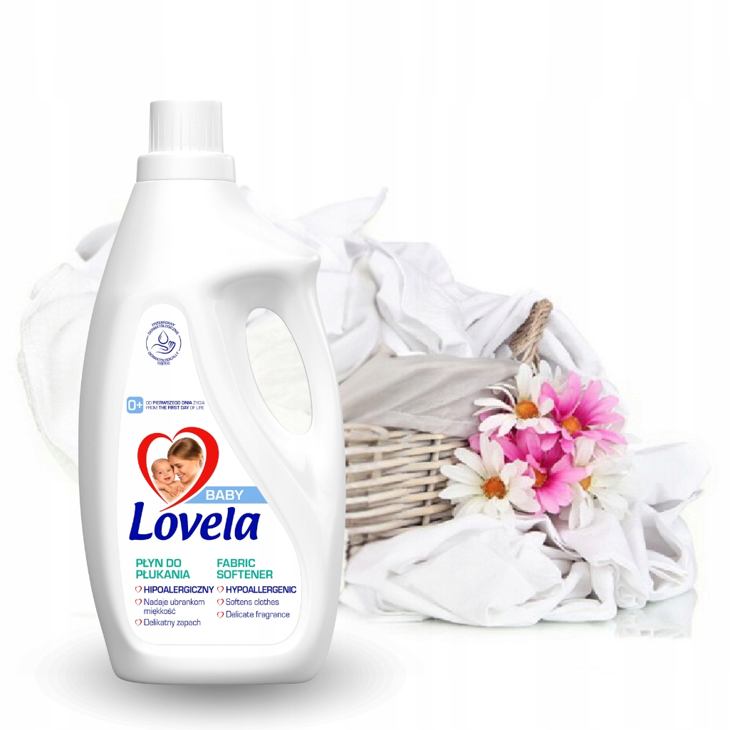 Hypoalergenní dětská tekutá aviváž Lovela Baby 2 l pro kojenecké oblečení
