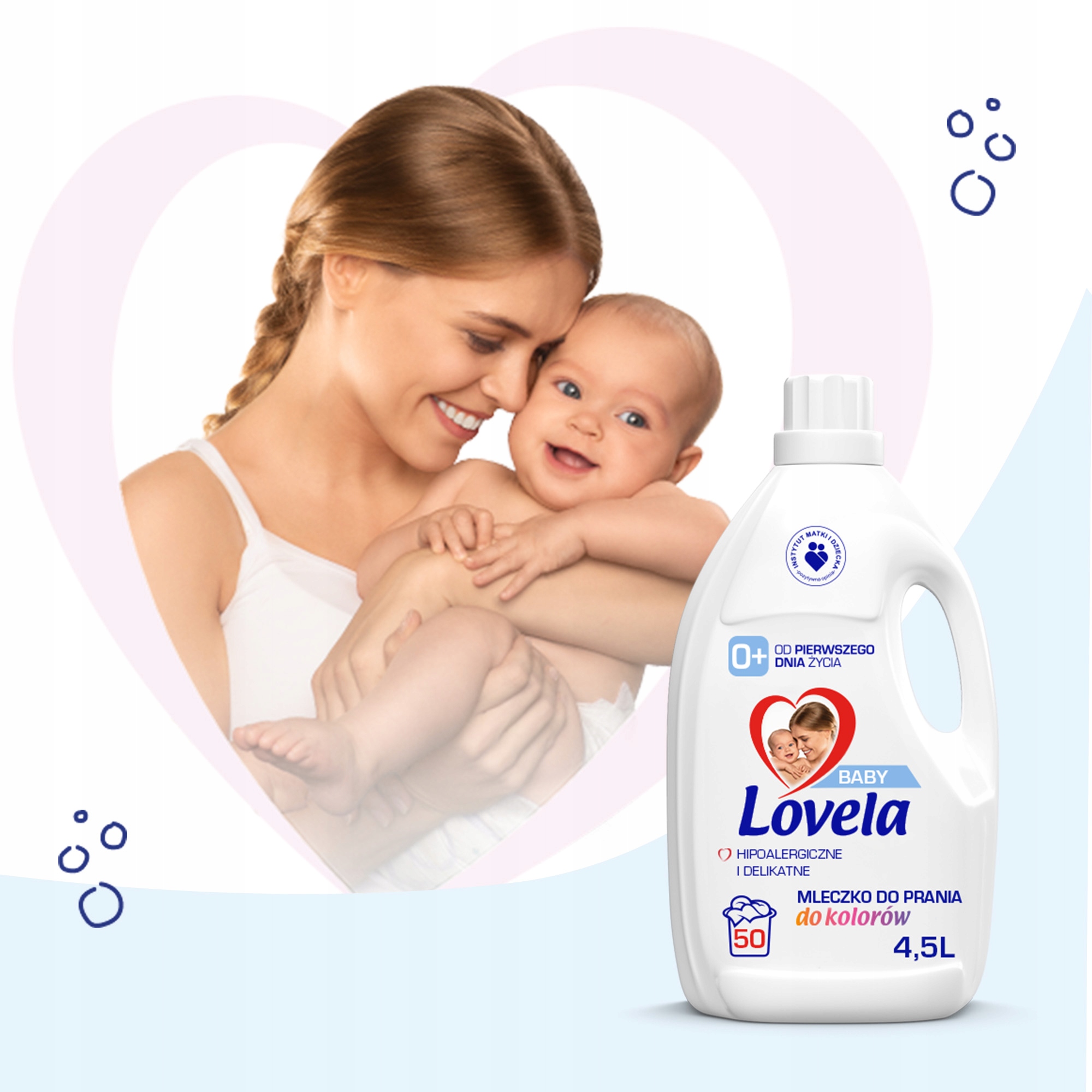 Detailní pohled na balení hypoalergenního gelu Lovela Baby určeného od prvních dnů života