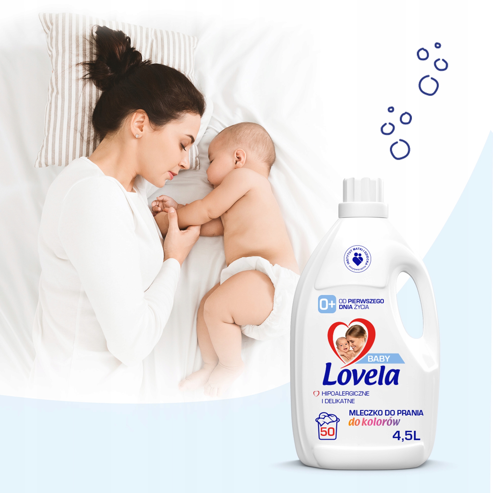 Specifikace pracího gelu Lovela Baby na barevné oblečení pro děti