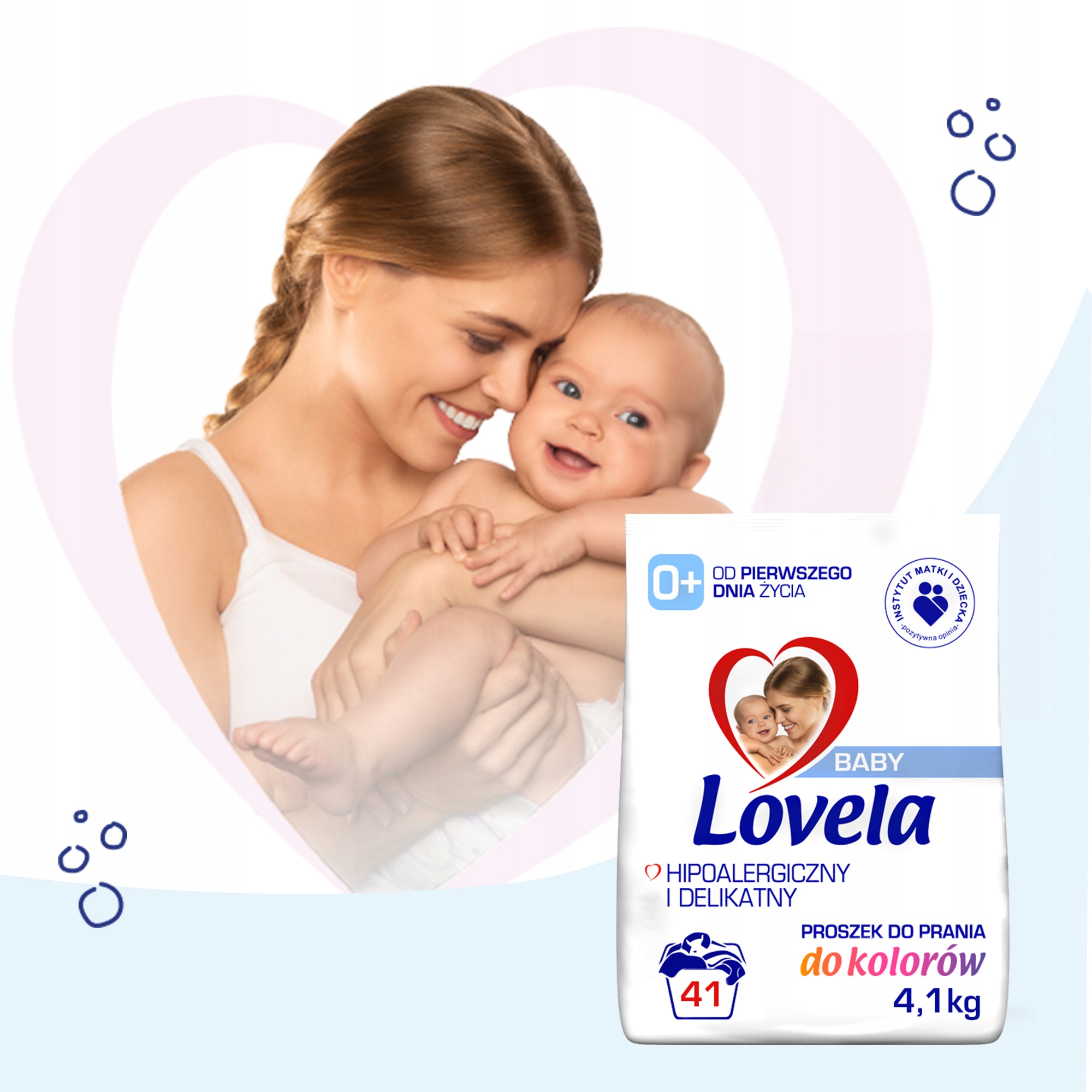 Hypoalergenní prací prášek Lovela Baby na barevné prádlo pro miminka 4,1 kg