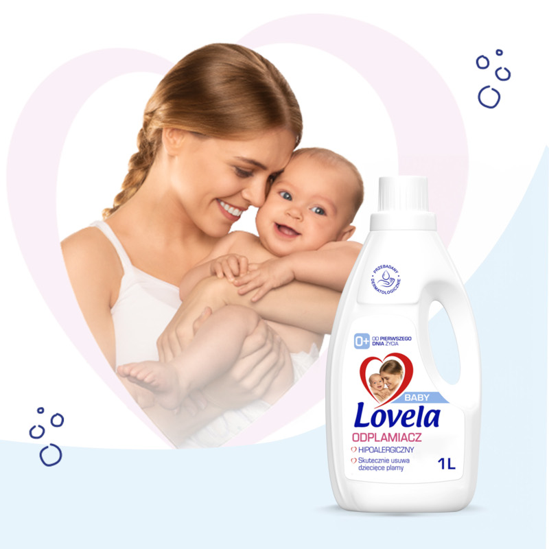 Lovela Baby Hypoalergenní odstraňovač skvrn na tkaniny pro miminka 1 l