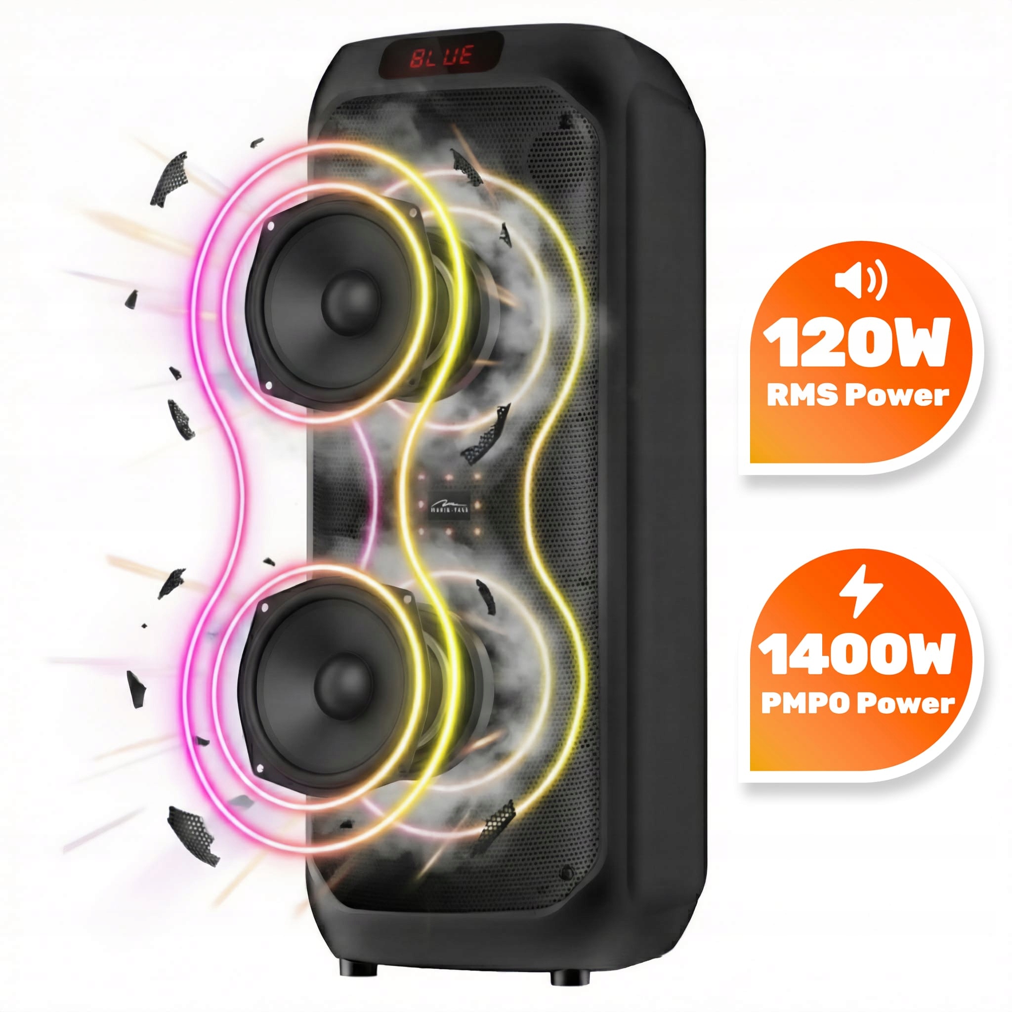 Media-Tech MT3185 s LED podsvícením a ovládacím panelem