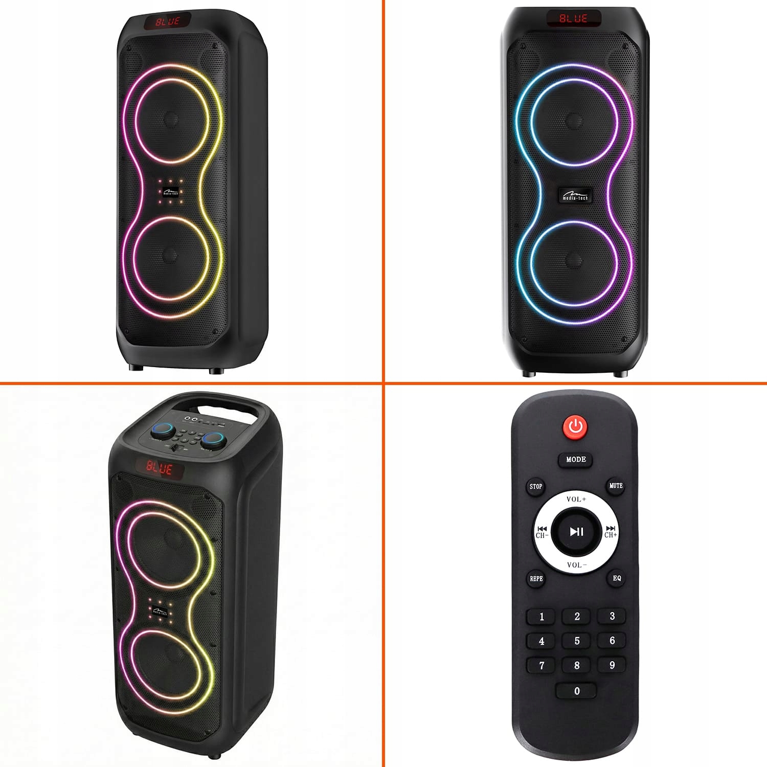 Reproduktor Media-Tech MT3185 s výškou 71 cm s dálkovým ovládáním