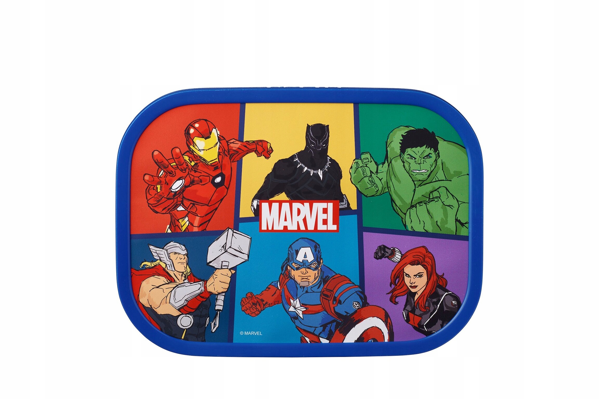 Otevřený lunchbox Mepal Avengers s vyjímatelnou bento vložkou a vidličkou