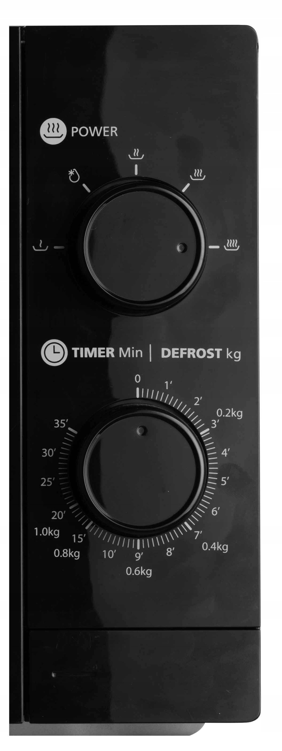 Mikrovlnná trouba MPM-20-KMM-11 - detailní pohled na ovládání