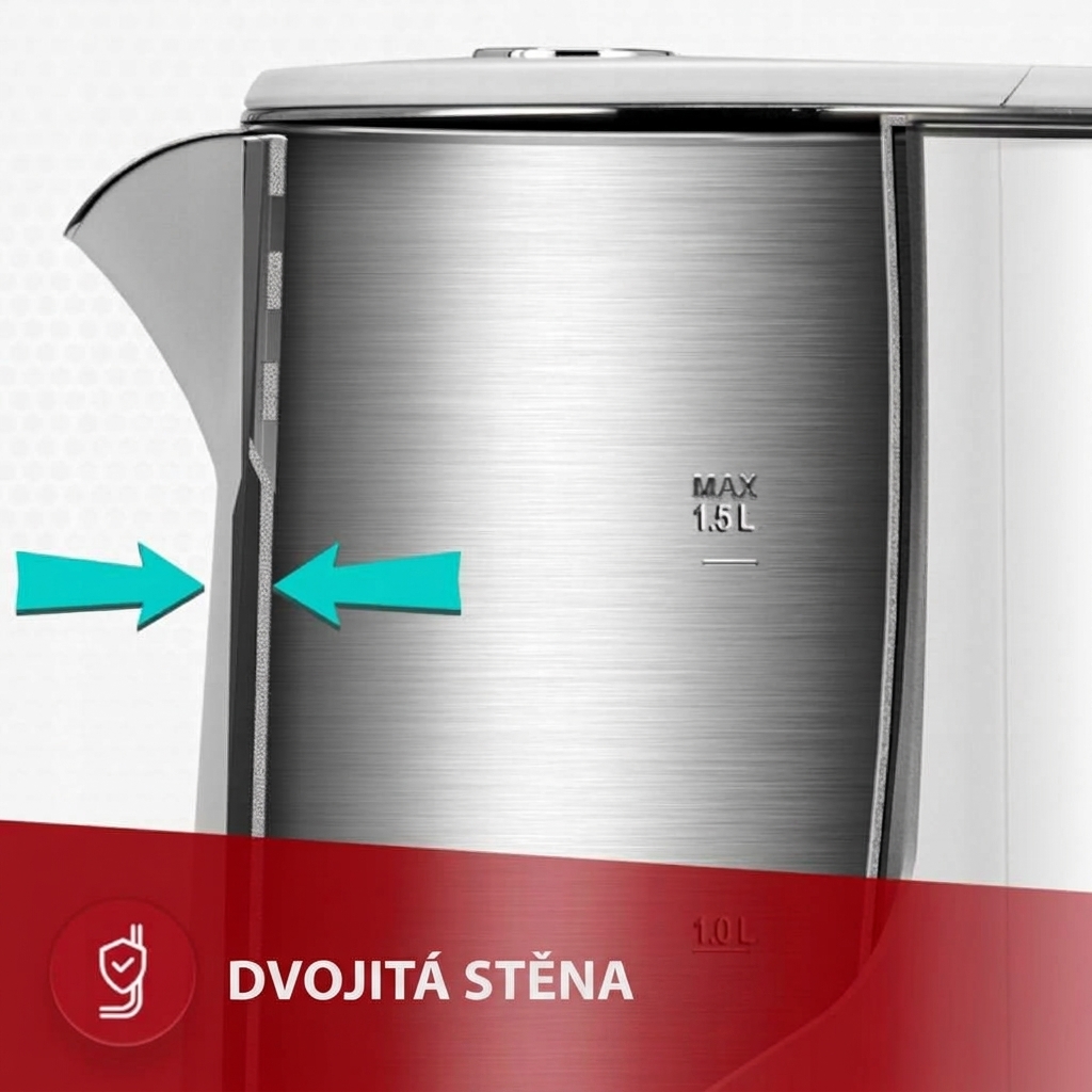 Detail dvoustěnného těla a ovládacího panelu MPM MCZ-120