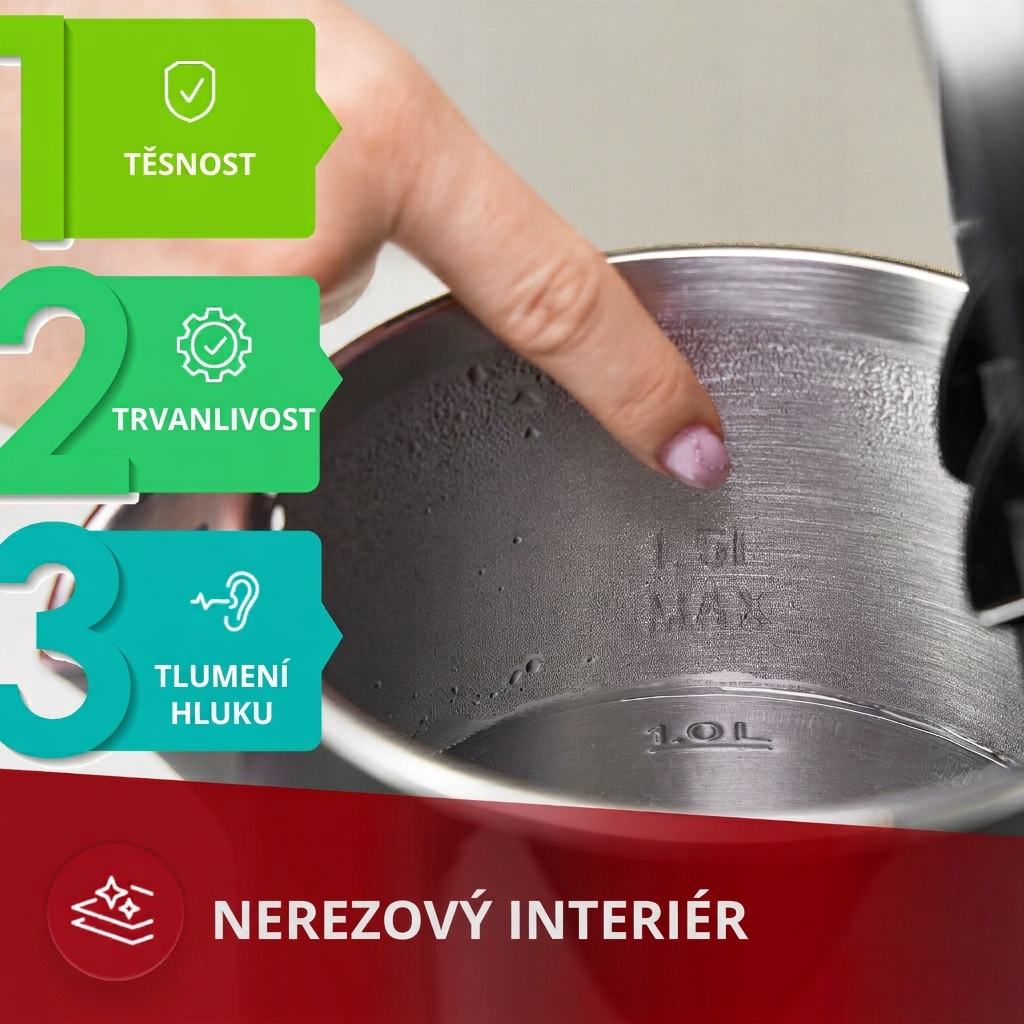 Detailní zpracování těla konvice MPM MCZ-120/C