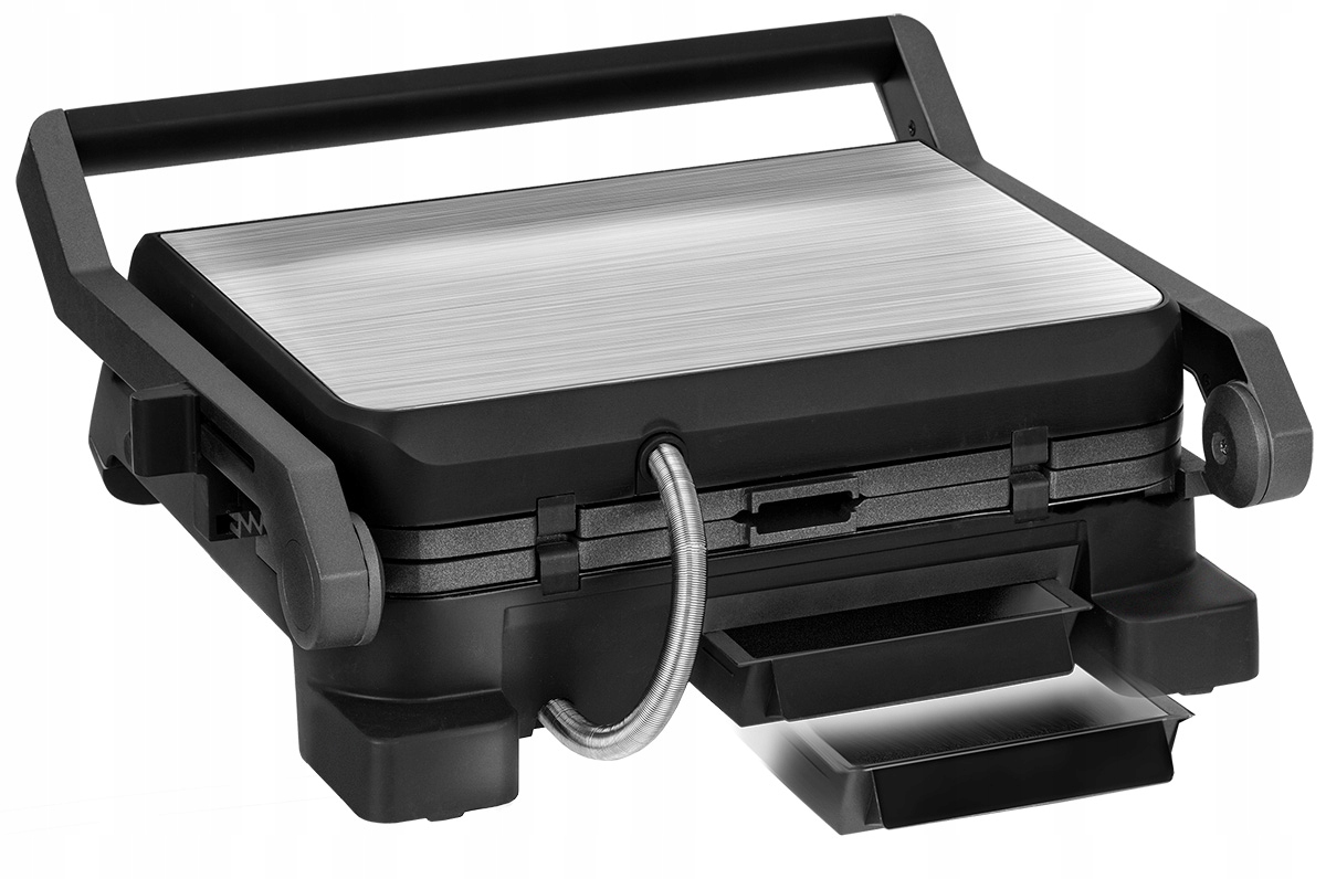 Elektrický gril MPM MGR-14M 2400 W - detail ovládacího panelu s regulací teploty
