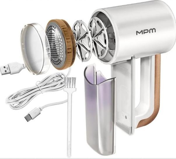 Pohodlné USB nabíjení a ergonomický design odžmolkovače MPM MMU-06