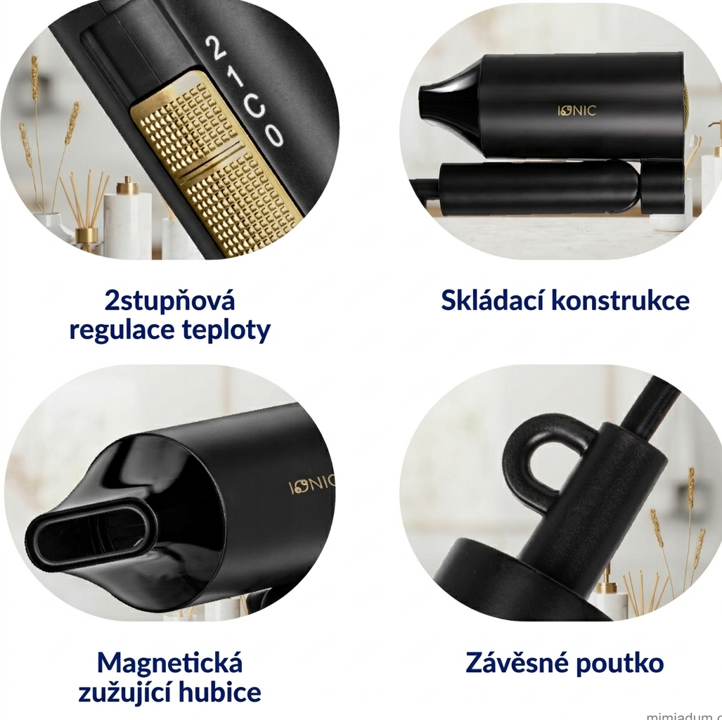 Skládací konstrukce a magnetický nástavec fénu MPM MSW-25