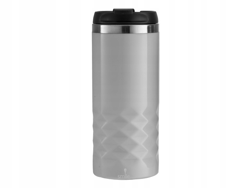 Nerezový termohrnek SMILE STT-19 320 ml v šedé barvě