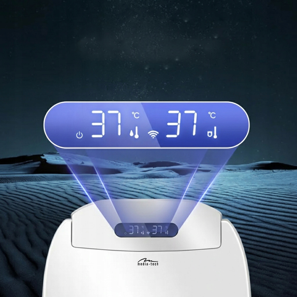 Pohled na antibakteriální povrch a tvar desky Smart Toilet Seat Media-Tech MT5705