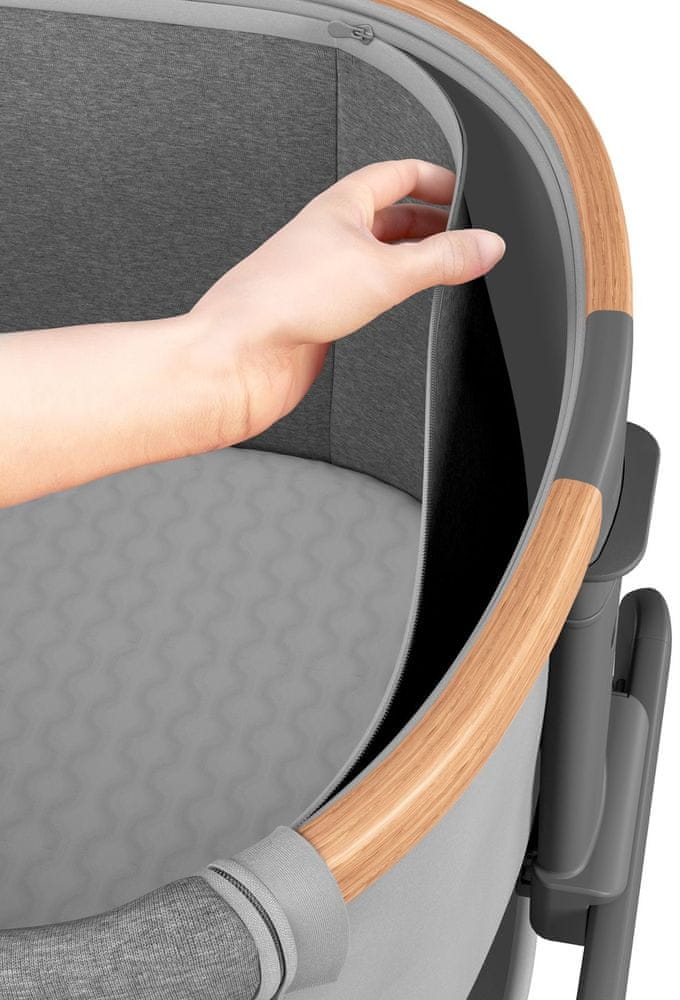 Dětská přístavná postýlka k manželské posteli Maxi-Cosi Iora Essential Grey
