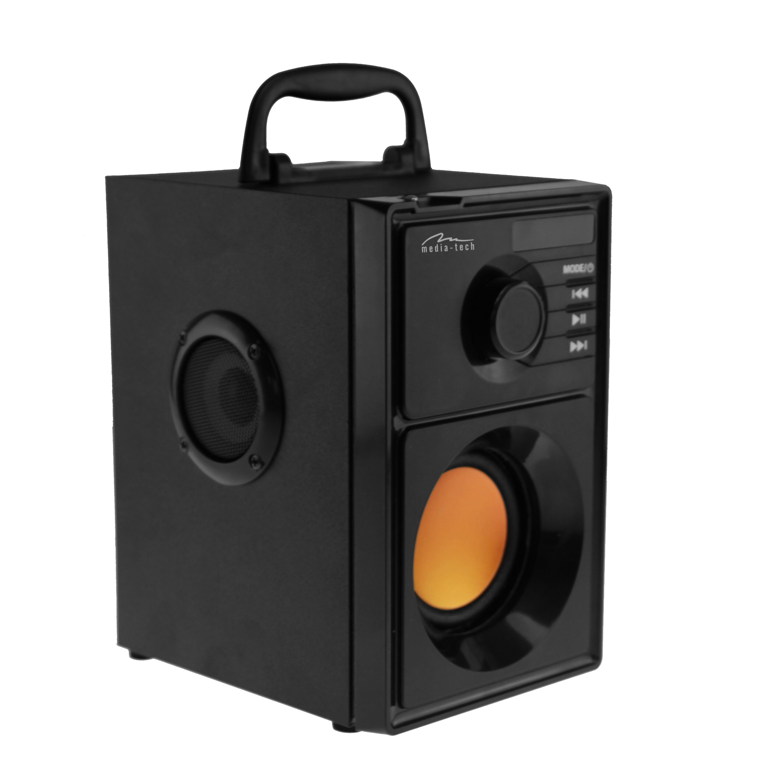 Bezdrátový přenosný reproduktor Media-Tech BOOMBOX BT MT3145 s madlem a LED displejem