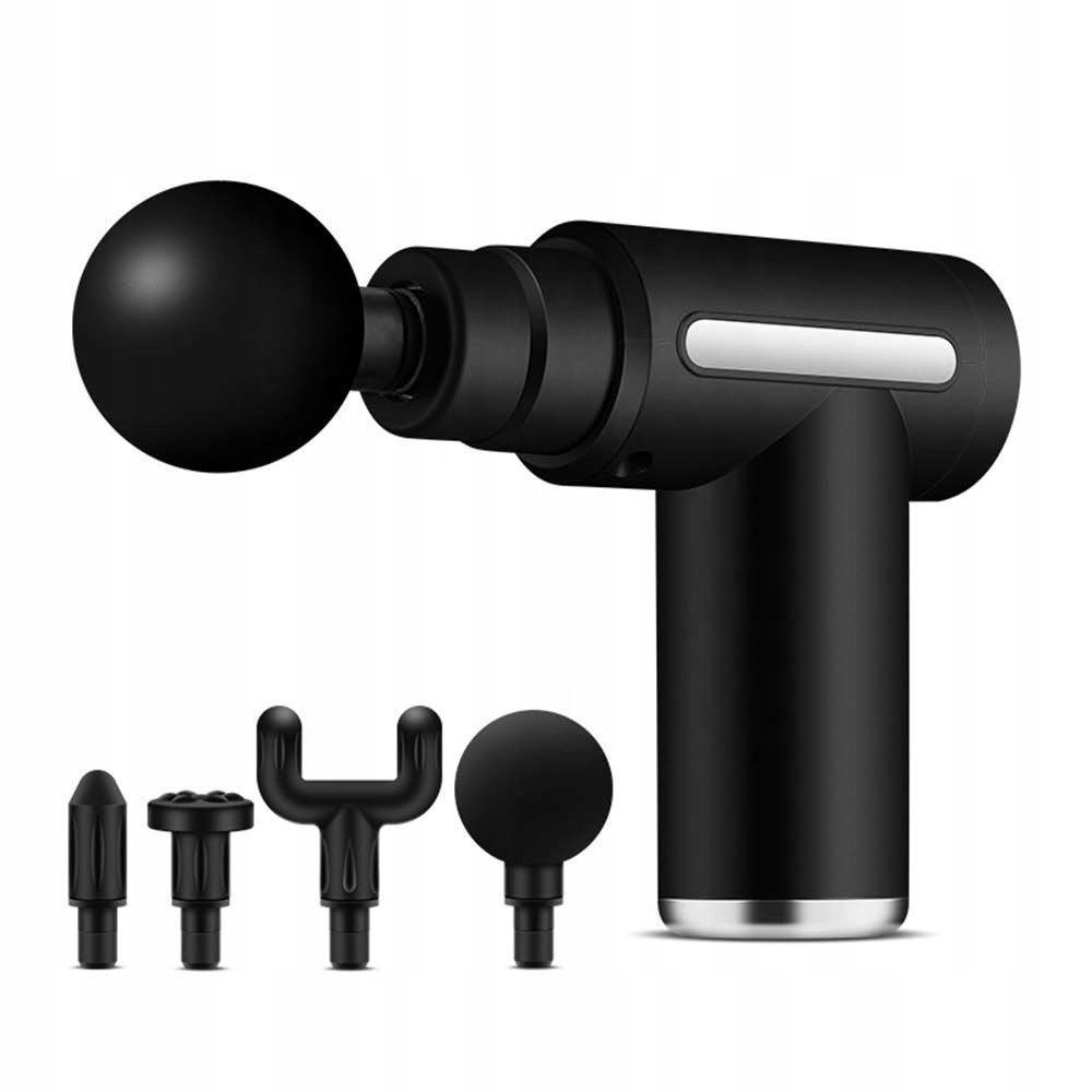Masážní pistole Media-Tech MASSAGE GUN MT6521 v černé barvě
