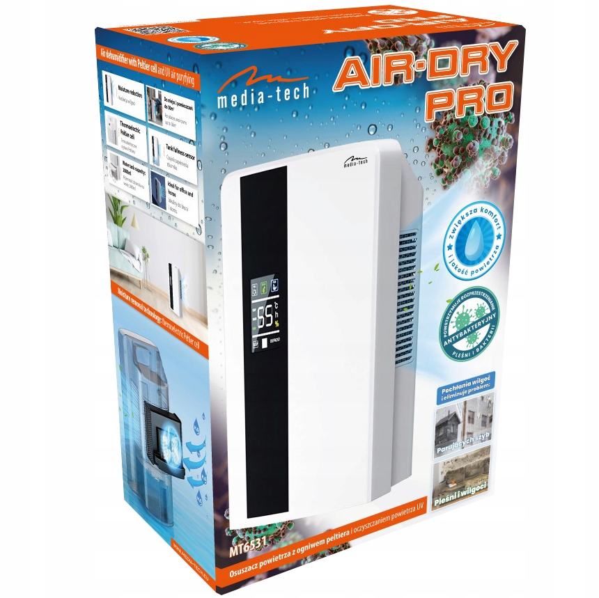 Energeticky úsporný pohlcovač vlhkosti AIR-DRY PRO s příkonem 65 W