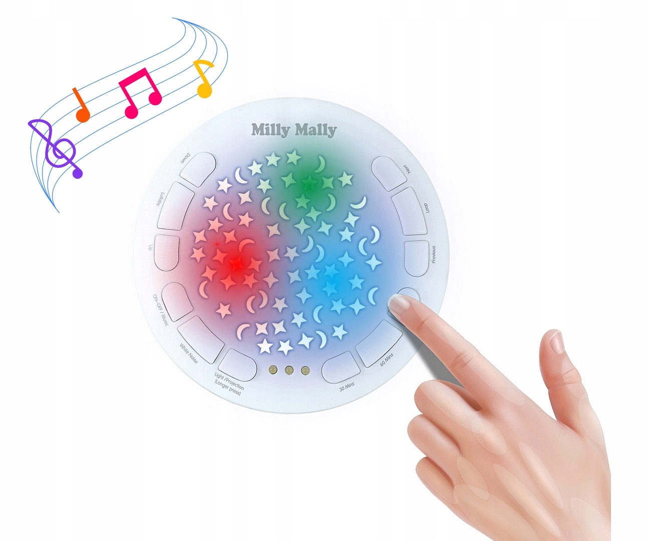 Roztomilá přítulka s nočním světlem Milly Mally Panda model 5662