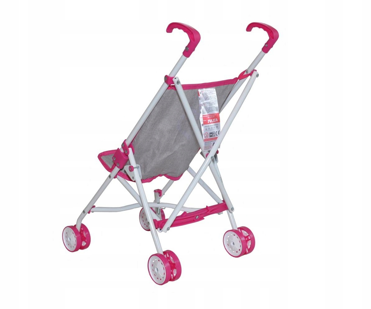 Složený deštníkový kočárek pro panenky Milly Mally Julia Prestige Pink