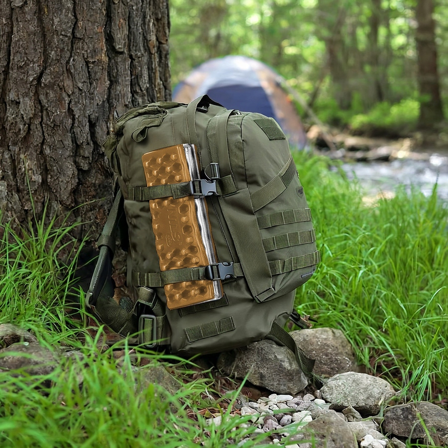 NILS NC17105 hnědá podložka na sedění s hliníkovou vrstvou +IXPE 40 cm - model NC17105