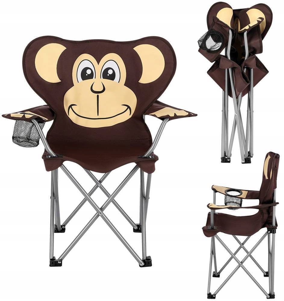Dětská skládací turistická židlička NILS Camp NC3029 Monkey